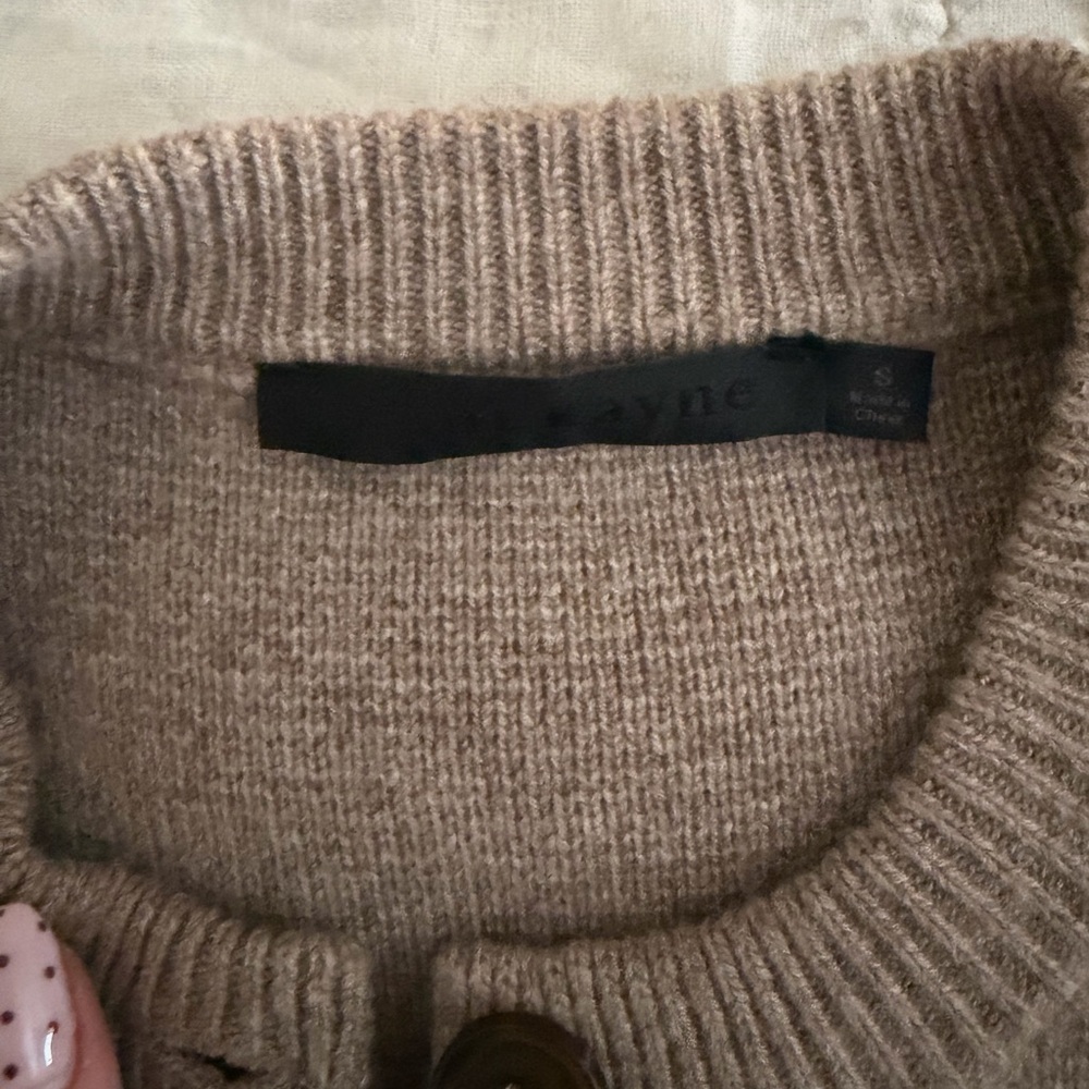 Jenni Kayne Cooper Cardigan in Taupe Size Small EUC - Picture 2 of 4